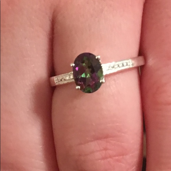 💜Genuine Mystic Topaz Ring💜 - Picture 7 of 8